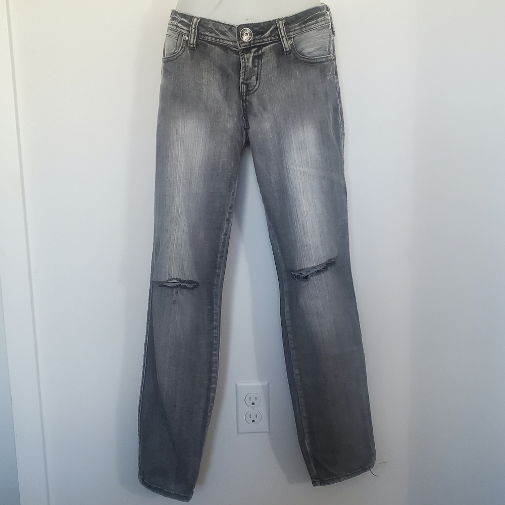 G by Guess Gray Distressed Jeans 27